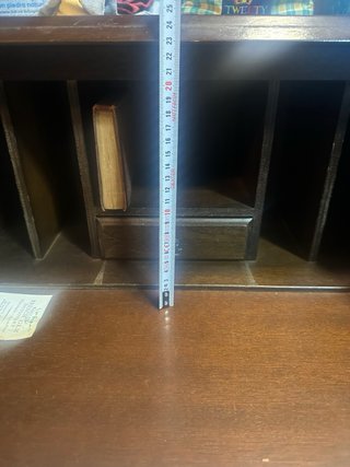 Escritorio cajonera retro de madera
