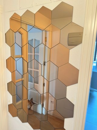 Specchi HÖNEFOSS IKEA Esagonali Dorati