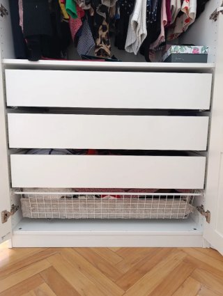 Armario grande esquinero modular blanco