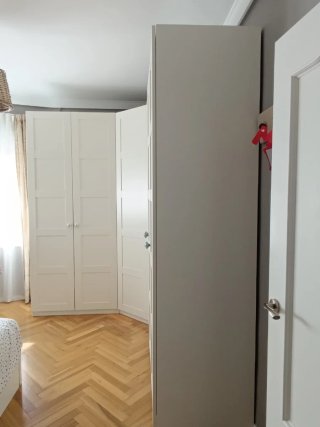 Armario grande esquinero modular blanco