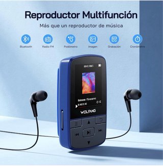 Reproductor MP3 Bluetooth 5.2 Clip Deportivo
