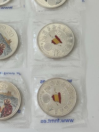 Lote 6 monedas 30€ plata