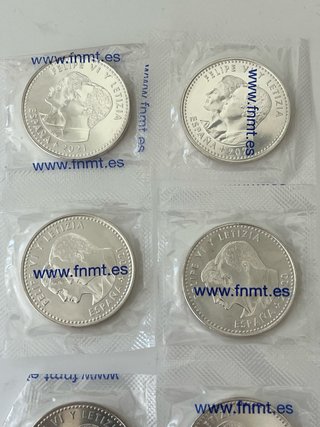 Lote 6 monedas 30€ plata