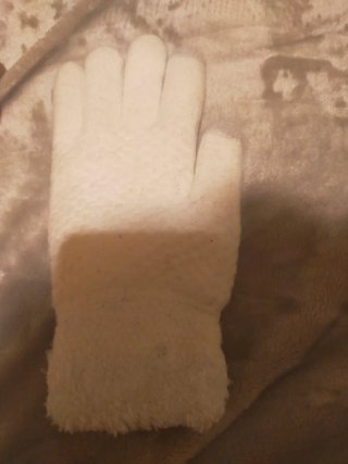 Guantes elásticos blancos