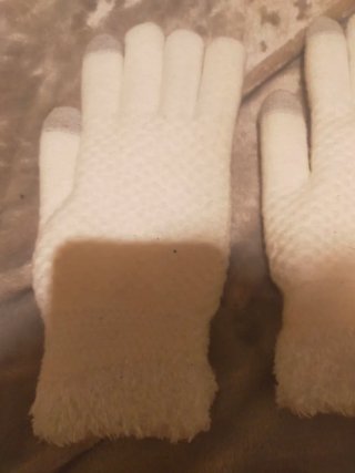Guantes elásticos blancos