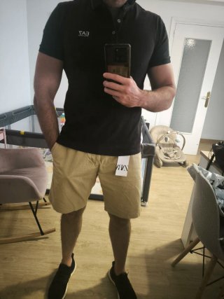 Pantalón corto chino beige Talla M