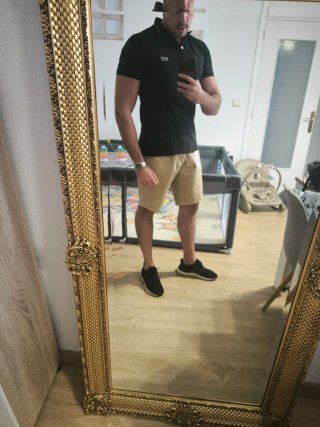 Pantalón corto chino beige Talla M