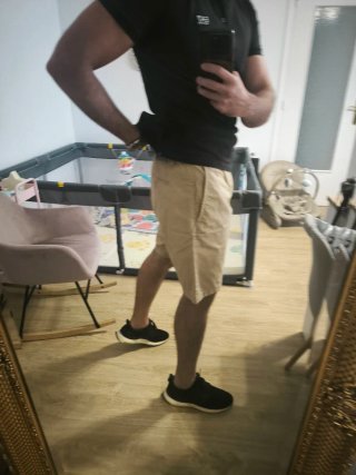 Pantalón corto chino beige Talla M
