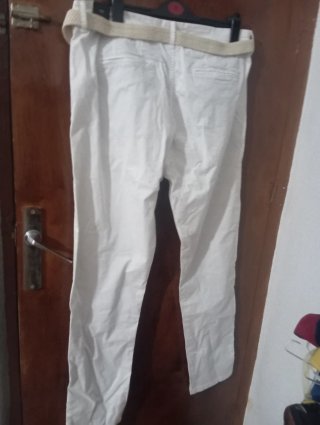 Pantalón blanco hombre talla 44
