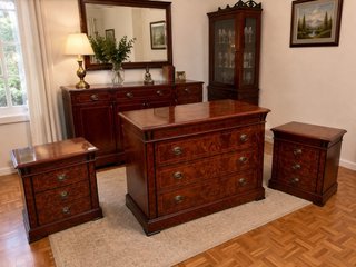 Conjunto Muebles Clásicos Madera Maciza