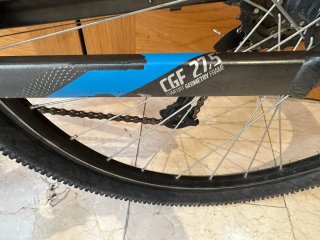 Bicicleta Rockrider St 100 27.5Gris/Azul