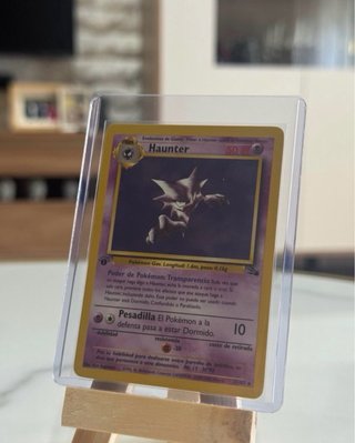 Lote 3 cartas Pókemon: Gengar, Haunter, Gastly.