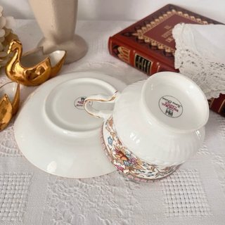 Taza y plato porcelana inglesa Balmoral