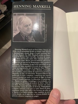 El Chino, Henning Mankell