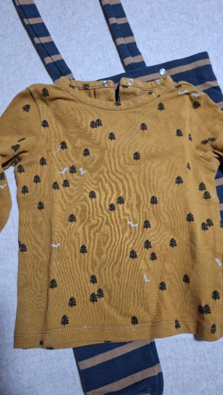 Conjunto bebé Baby Clic peto y camiseta