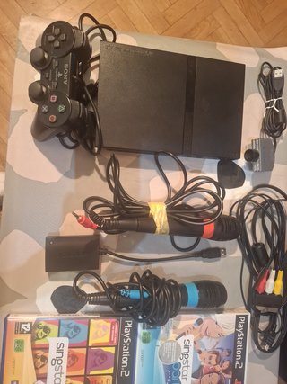 Pack Ps2 Slim juego en familia.