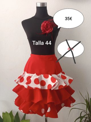 Falda flamenca talla 44