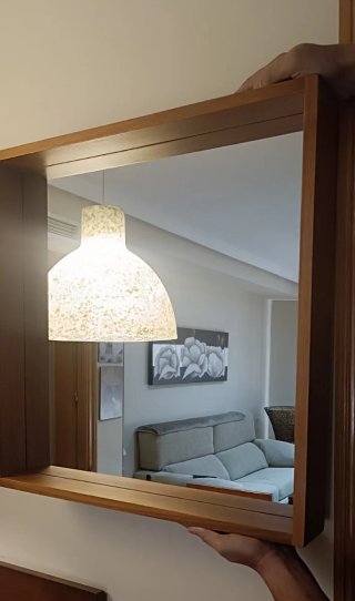 Espejo IKEA Molger Madera Marrón