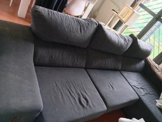 Sofá Chaiselongue Gris 265cm