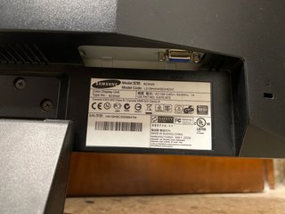 Pantalla Samsung SyncMaster 923NW Negra