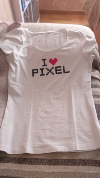 Camiseta personalizada I love PIXEL