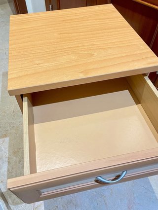 Cajonera/Mesita 3 Cajones Madera Clara