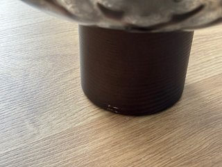 Lámpara de mesa Zara Home cristal y madera
