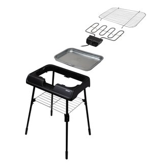 Barbacoa Eléctrica SOGO Negra y Plateada