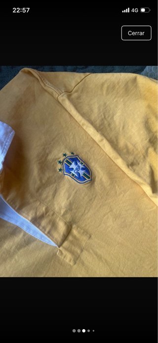 Camiseta Umbro Amarilla Manga Larga