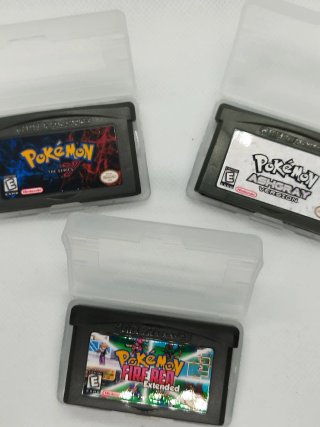 Cartuchos Pokémon GBA (Fire Red, Ash Gray,
