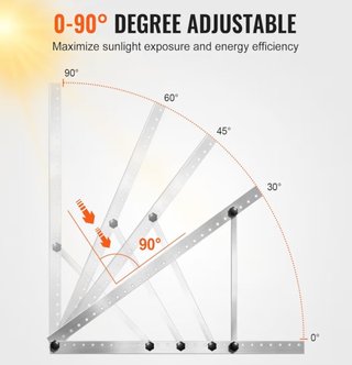 Soporte panal fotovoltaico 50'' ¡nuevo! - Vevor