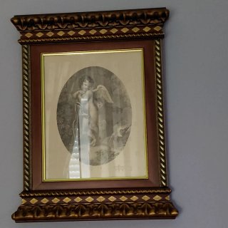 3 Quadri con Cornice in Legno e Vetro