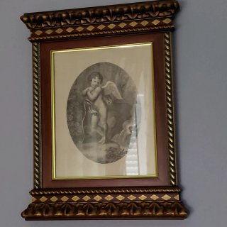 3 Quadri con Cornice in Legno e Vetro