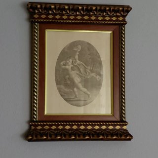 3 Quadri con Cornice in Legno e Vetro