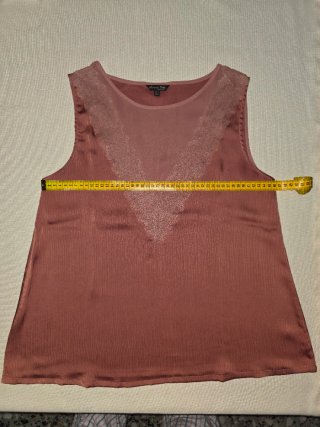 Camiseta sin mangas Massimo Dutti T.M rosa viejo