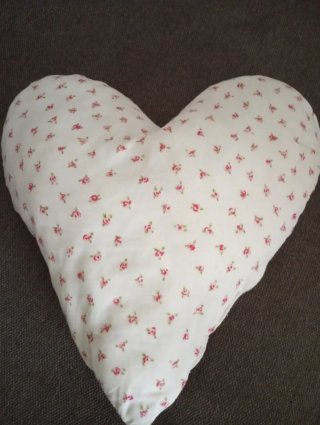 2 Cojines Corazón Decorativos