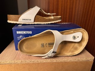 Sandalias Birkenstock Gizeh Blancas Talla 42
