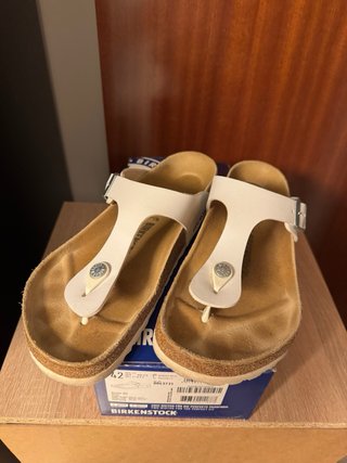 Sandalias Birkenstock Gizeh Blancas Talla 42