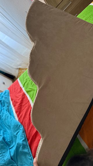 Escalera para perros beige