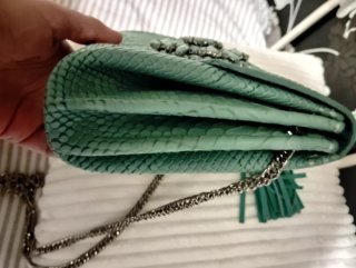Bolso Fetiche Suances Teal con Pedrería