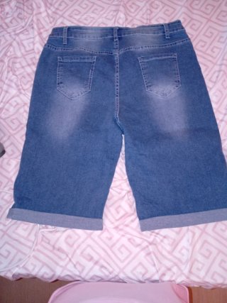 Pantalón corto vaquero mujer elástico con licra.