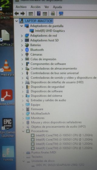 Portátil Asus 8/20GB RAM SSD 256GB