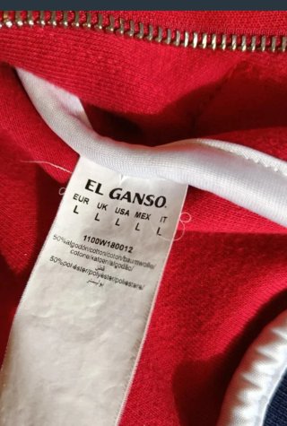 Chaqueta Bomber El Ganso Roja Talla L