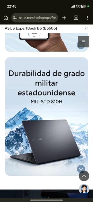Portátil ASUS EXPERTBOOK B5 Intel Core Ultra 7