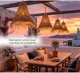 Lámparas de Esparto Natural - Sin Estrenar