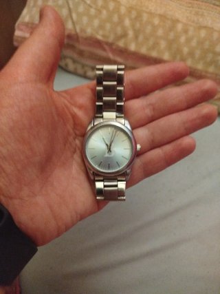 Reloj Brownie Mujer Plata y Blanco