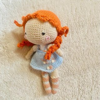 Bambola Pippi Calzelunghe uncinetto