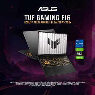 ASUS TUF F16 i7-HX + 5060 Sellado 3 Años Garantía