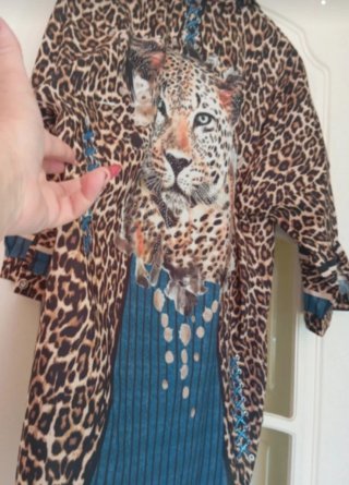 Camisa Turka Animal Print Nueva