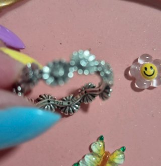 Anillo Plata 925 Flores